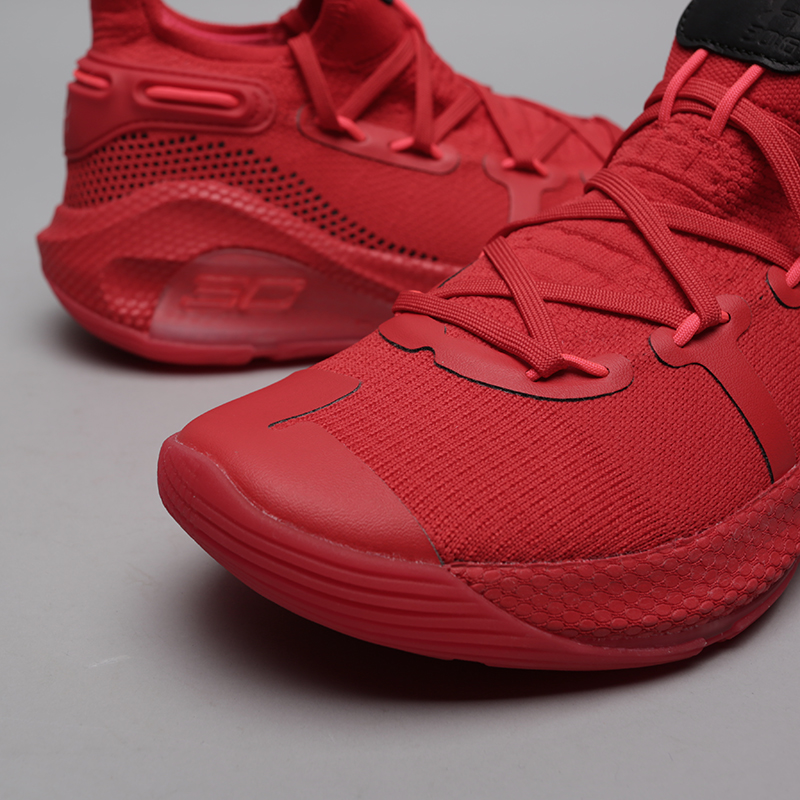 мужские красные баскетбольные кроссовки Under Armour UA Curry 6 3020612-603 - цена, описание, фото 5