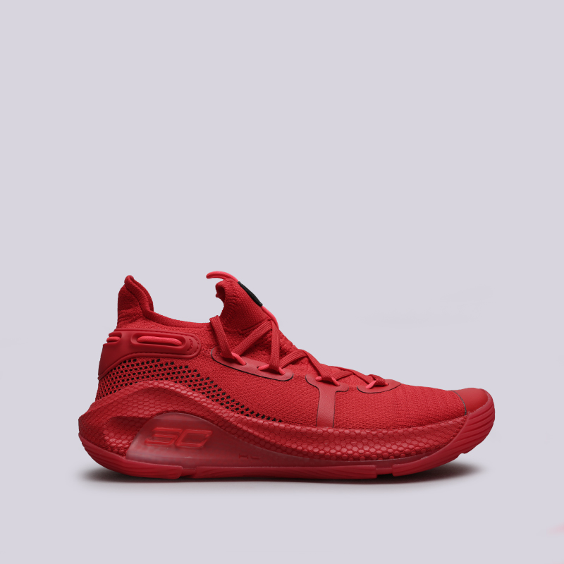 мужские красные баскетбольные кроссовки Under Armour UA Curry 6 3020612-603 - цена, описание, фото 1