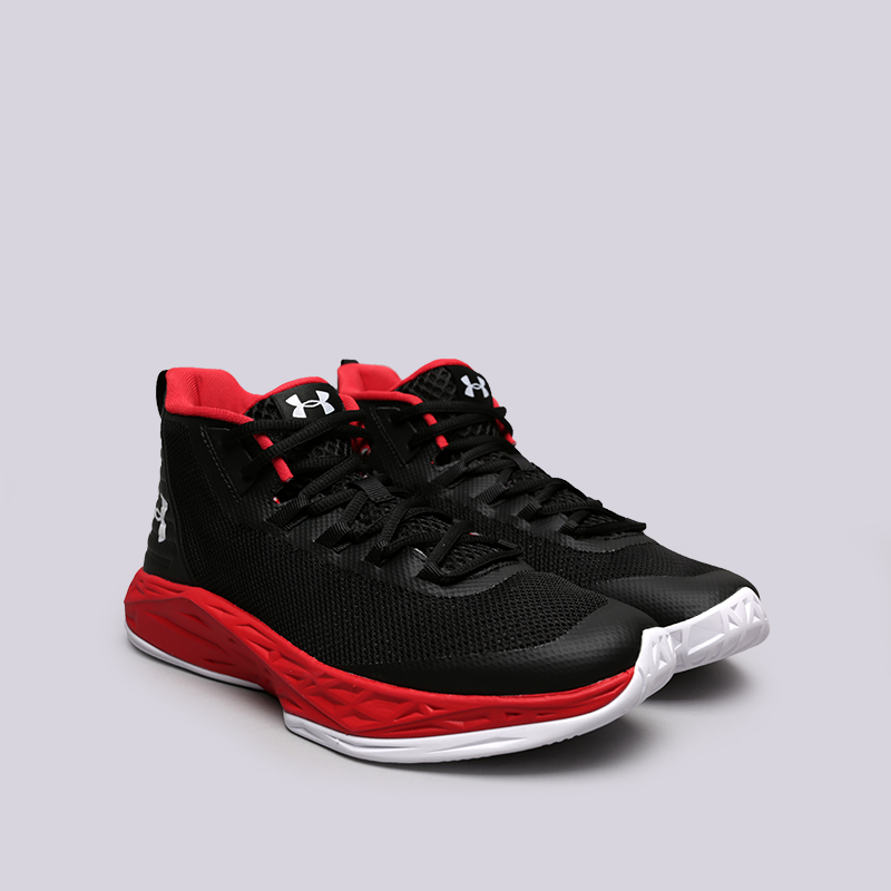 мужские черные баскетбольные кроссовки Under Armour UA Jet Mid 3020623-004 - цена, описание, фото 3