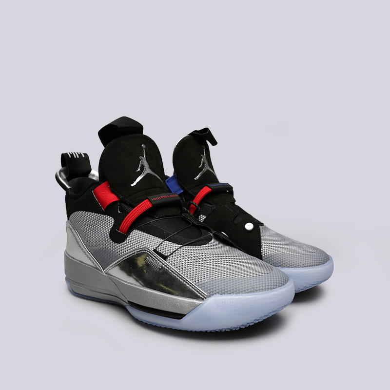 мужские серые баскетбольные кроссовки Jordan 33 AQ8830-005 - цена, описание, фото 3