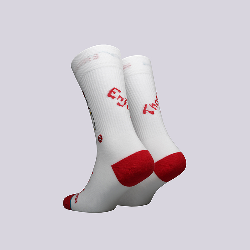 мужские белые носки Stance Thank You Enjoy m546c18tye-white - цена, описание, фото 2