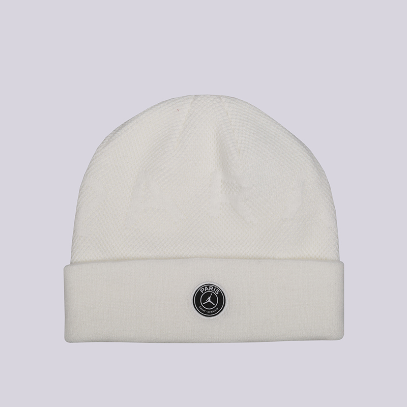  белая шапка Jordan PSG Beanie AQ4433-101 - цена, описание, фото 1