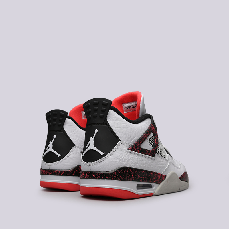 мужские белые кроссовки Jordan 4 Retro 308497-116 - цена, описание, фото 4