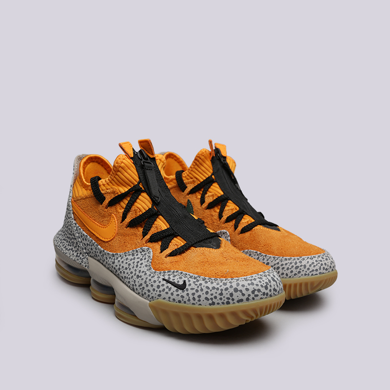 мужские оранжевые баскетбольные кроссовки Nike Lebron XVI Low AC CD9471-800 - цена, описание, фото 3