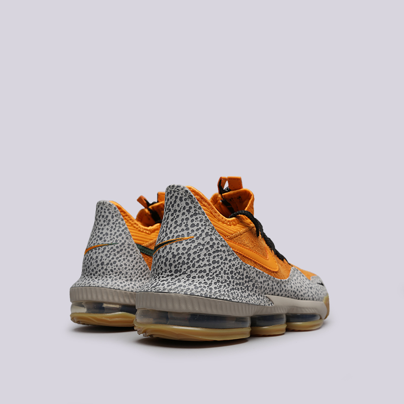 мужские оранжевые баскетбольные кроссовки Nike Lebron XVI Low AC CD9471-800 - цена, описание, фото 4