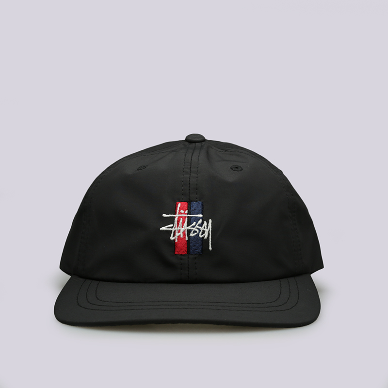  черная кепка Stussy Bars Logo Low Pro 131860-black - цена, описание, фото 1
