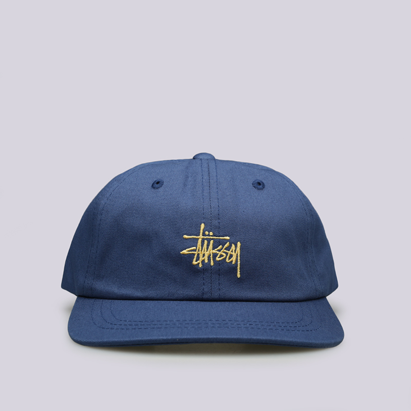  синяя кепка Stussy SP19 Stock Low Pro Cap 131863-navy - цена, описание, фото 1