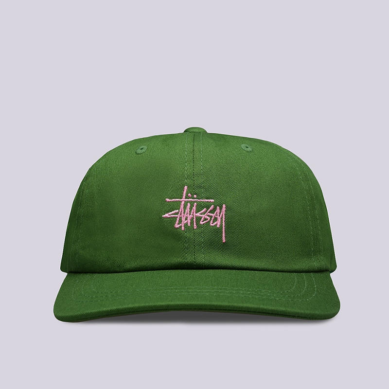  зеленая кепка Stussy SP19 Stock Low Pro Cap 131863-green - цена, описание, фото 1