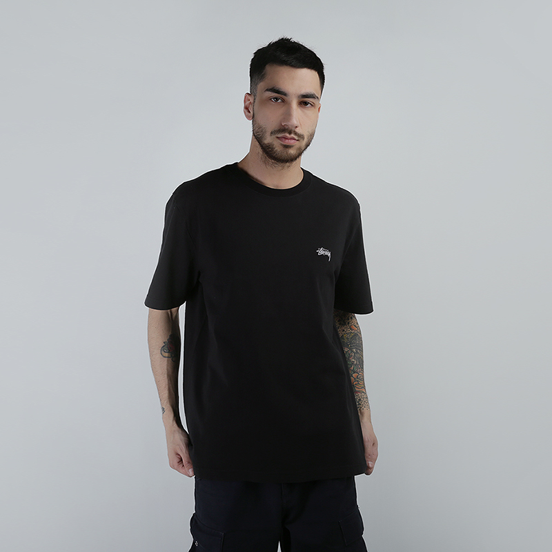 

Футболка Stussy, Stock S/SL Crew, Черный