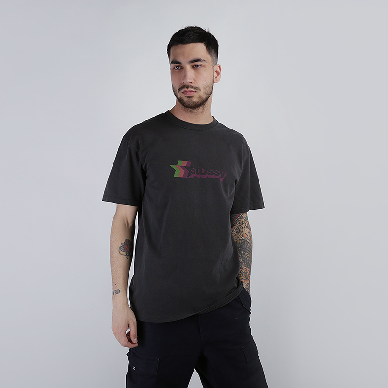 

Футболка Stussy, 3 Star Pig. Dyed, Серый
