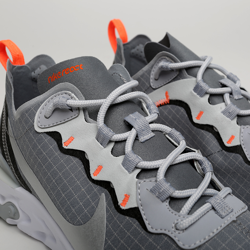 мужские серые кроссовки Nike React Element 55 CD1503-001 - цена, описание, фото 6