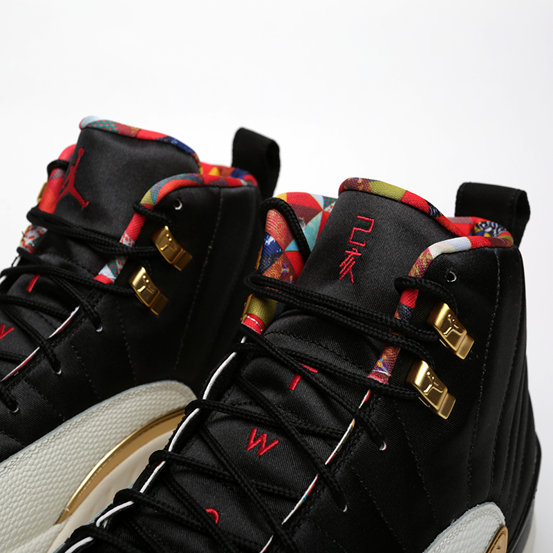 мужские черные кроссовки Jordan 12 Retro CNY CI2977-006 - цена, описание, фото 6