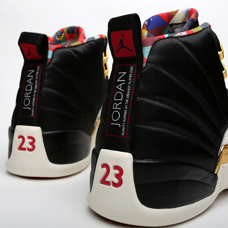 мужские черные кроссовки Jordan 12 Retro CNY CI2977-006 - цена, описание, фото 4