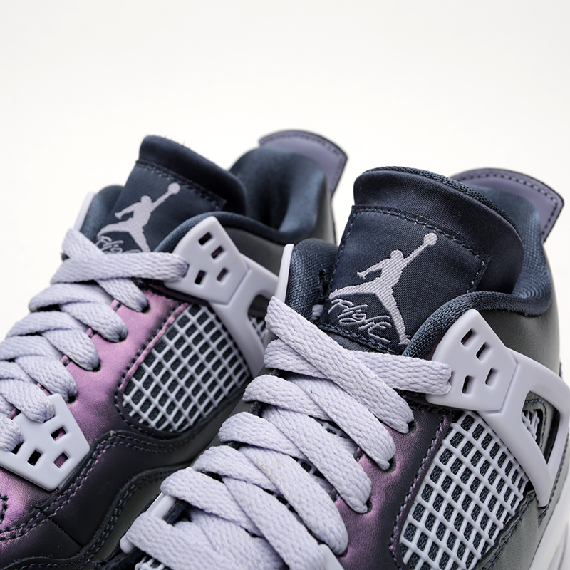 женские фиолетовые кроссовки Jordan 4 Retro SE (GS) BQ9043-400 - цена, описание, фото 6