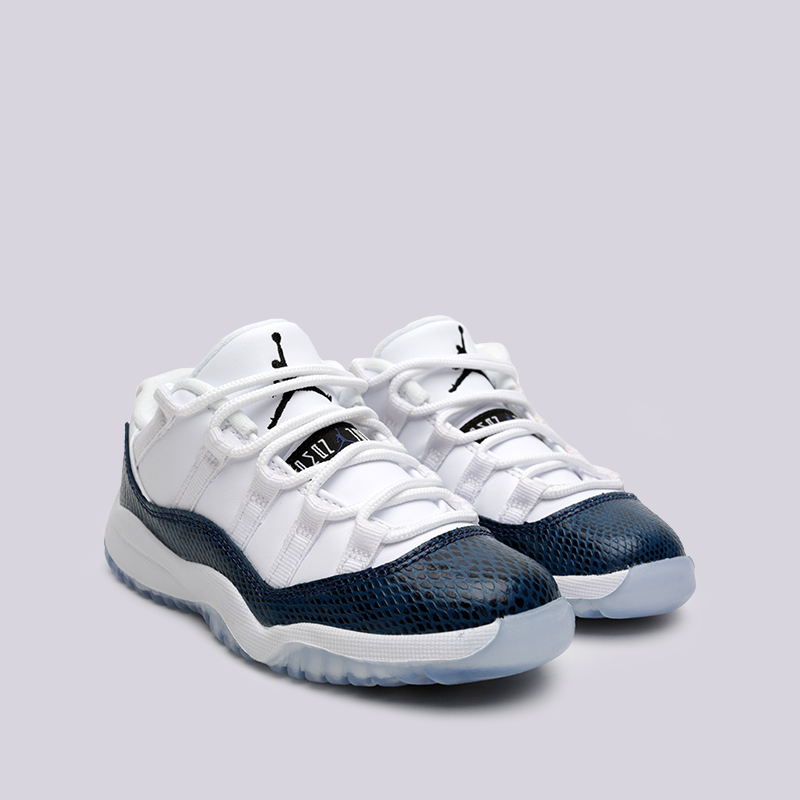 детские белые кроссовки Jordan 11 Retro Low LE (PS) CD6848-102 - цена, описание, фото 3