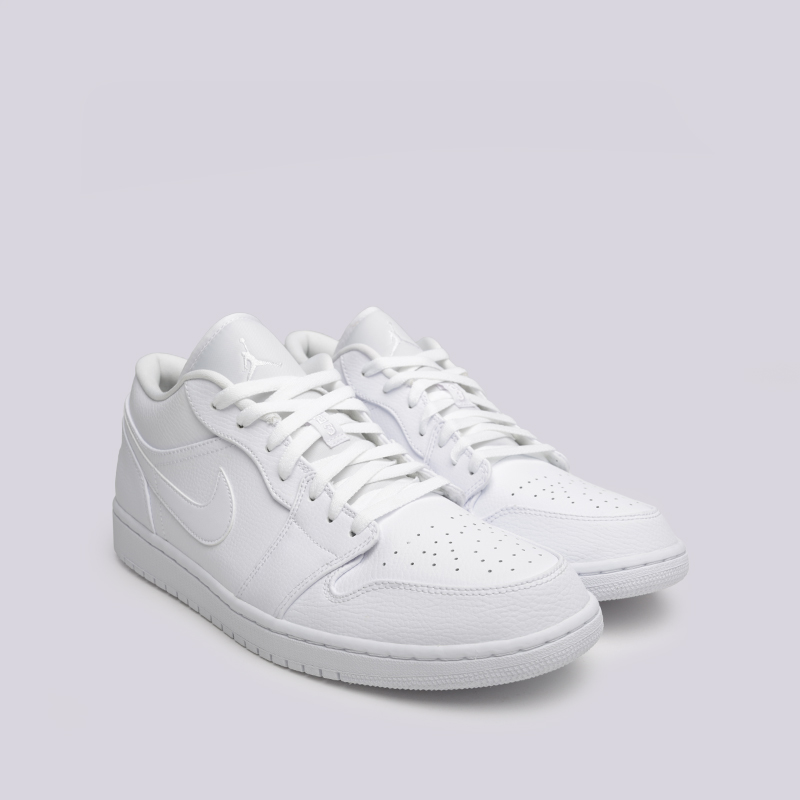 мужские белые кроссовки Jordan 1 Low 553558-112 - цена, описание, фото 3