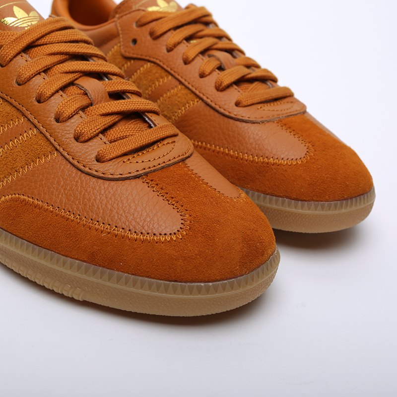 мужские коричневые кроссовки adidas Samba OG FT CG6134 - цена, описание, фото 4