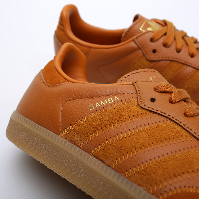 мужские коричневые кроссовки adidas Samba OG FT CG6134 - цена, описание, фото 6