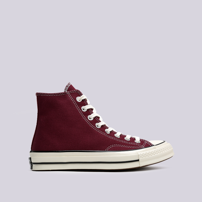  бордовые кроссовки Converse Chuck 70 Hi 162051 - цена, описание, фото 1