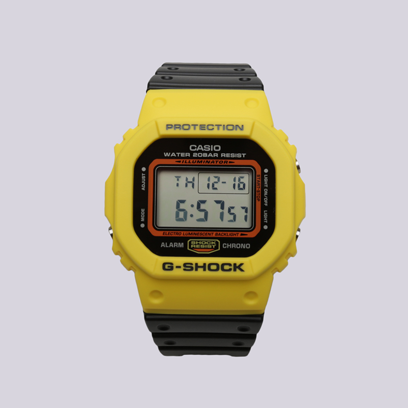  желтые часы Casio G-Shock DW-5600 DW-5600TB-1E - цена, описание, фото 1