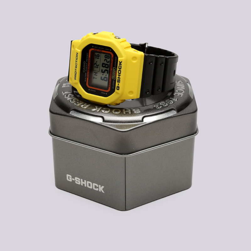  желтые часы Casio G-Shock DW-5600 DW-5600TB-1E - цена, описание, фото 2