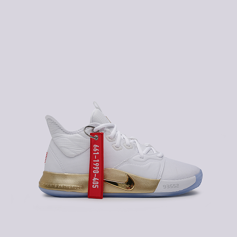 

Кроссовки Nike, PG 3 Nasa, Белый