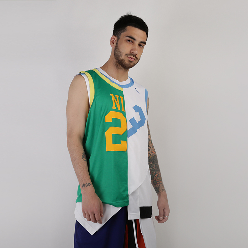 

Майка Nike, NikeLab Collection Basketball Jersey, Белый;зеленый