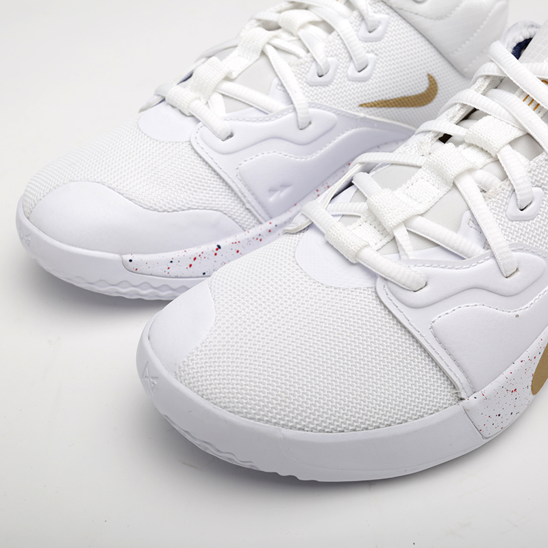 мужские белые баскетбольные кроссовки Nike PG 3 AO2607-100 - цена, описание, фото 6