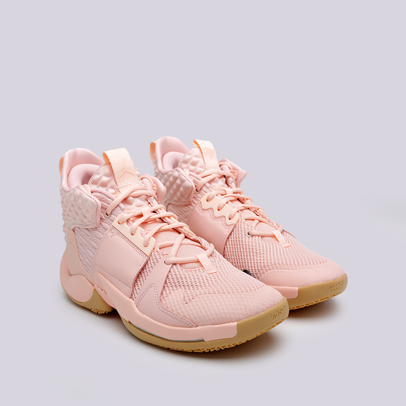 мужские розовые баскетбольные кроссовки Jordan Why Not Zero.2 AO6219-600 - цена, описание, фото 2