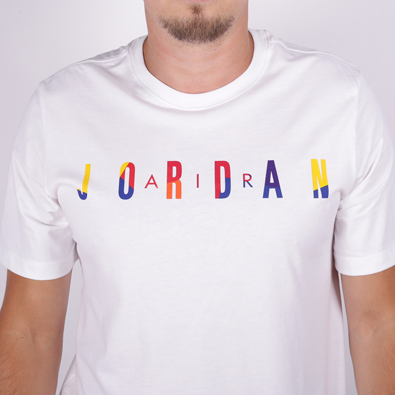 мужская белая футболка Jordan DNA AT8942-100 - цена, описание, фото 2