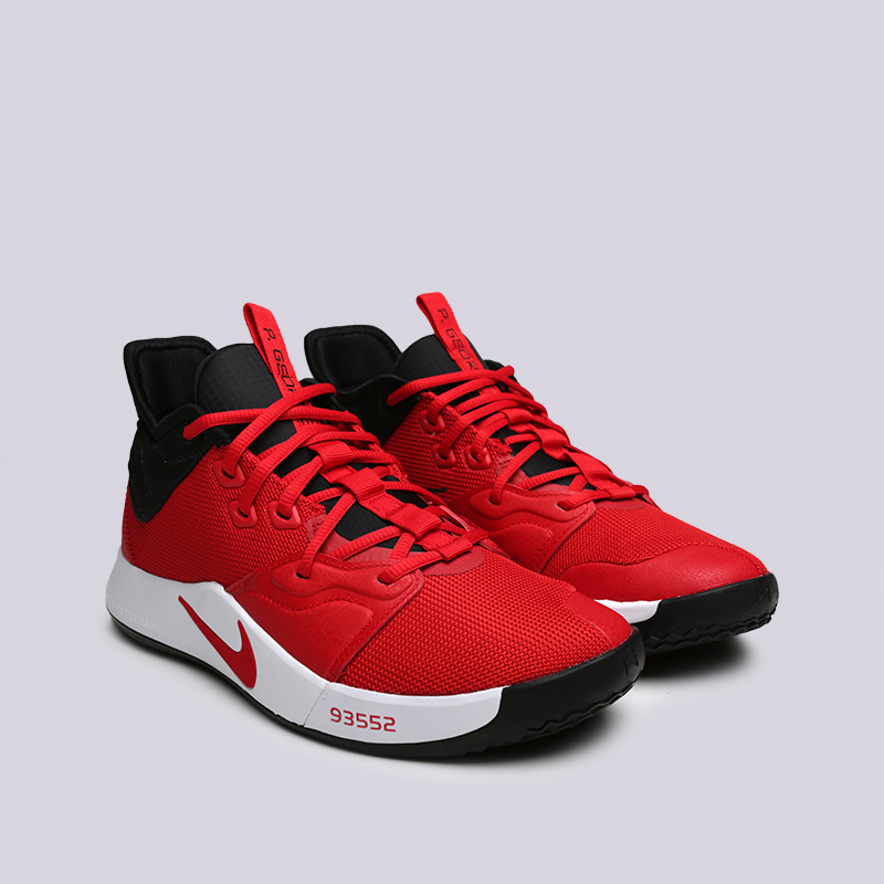 мужские красные баскетбольные кроссовки Nike PG 3 AO2607-600 - цена, описание, фото 3