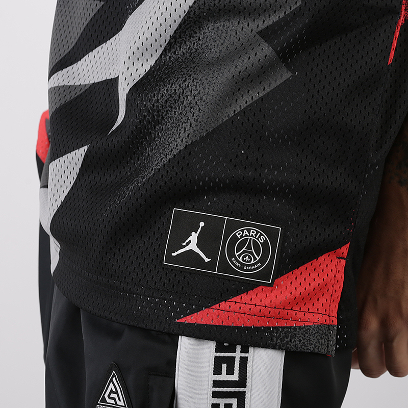 Мужская майка Jordan PSG Mesh Jersey (BQ8356-010)  - цена, описание, фото 4
