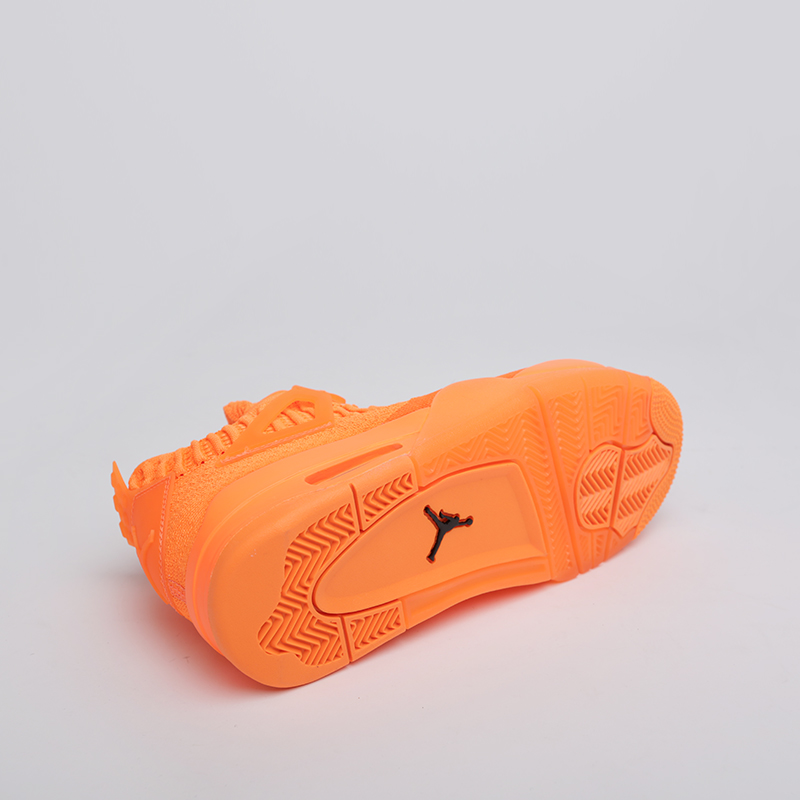  оранжевые кроссовки Jordan 4 Retro Flyknit AQ3559-800 - цена, описание, фото 2