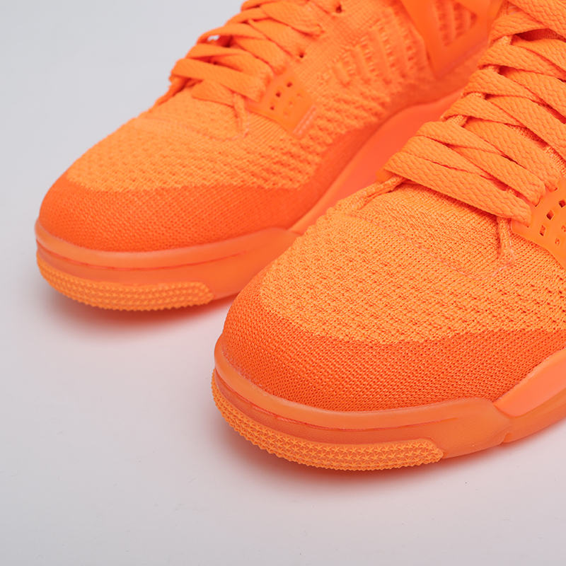  оранжевые кроссовки Jordan 4 Retro Flyknit AQ3559-800 - цена, описание, фото 3