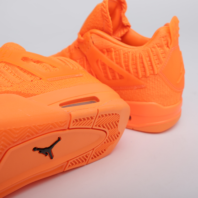  оранжевые кроссовки Jordan 4 Retro Flyknit AQ3559-800 - цена, описание, фото 5