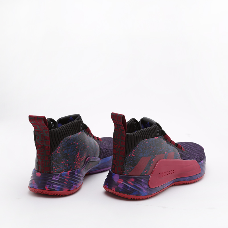 мужские фиолетовые баскетбольные кроссовки adidas Dame 5 G26134 - цена, описание, фото 3
