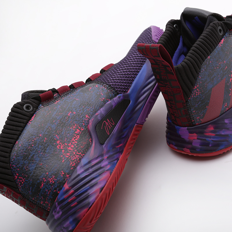 мужские фиолетовые баскетбольные кроссовки adidas Dame 5 G26134 - цена, описание, фото 6