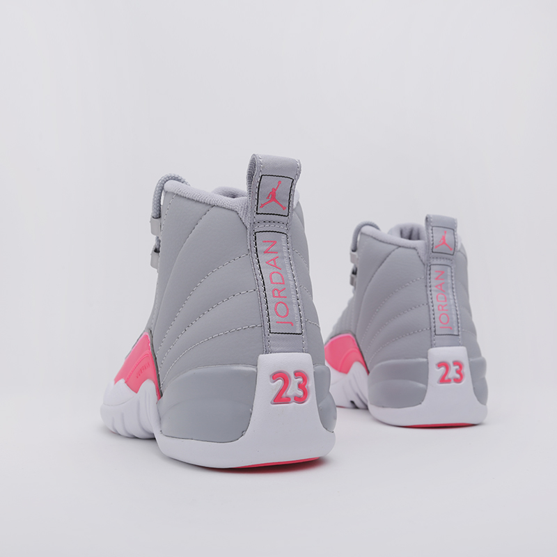 женские серые кроссовки Jordan 12 Retro (GS) 510815-060 - цена, описание, фото 4