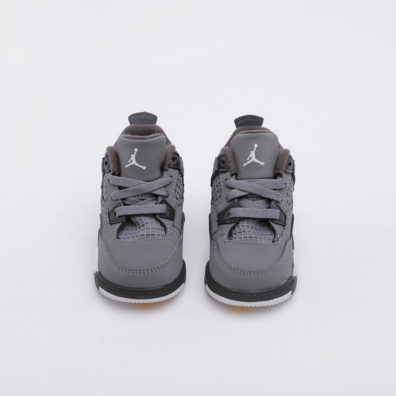 детские серые кроссовки Jordan 4 Retro (TD) BQ7670-007 - цена, описание, фото 2