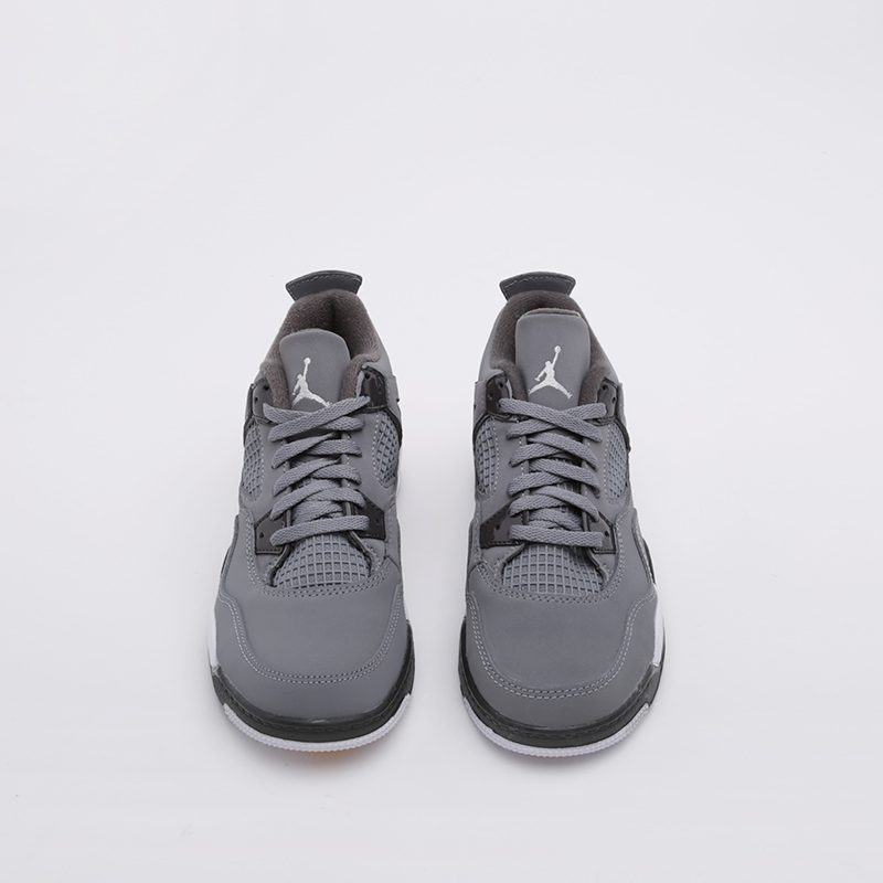 детские серые кроссовки Jordan 4 Retro (PS) BQ7669-007 - цена, описание, фото 3