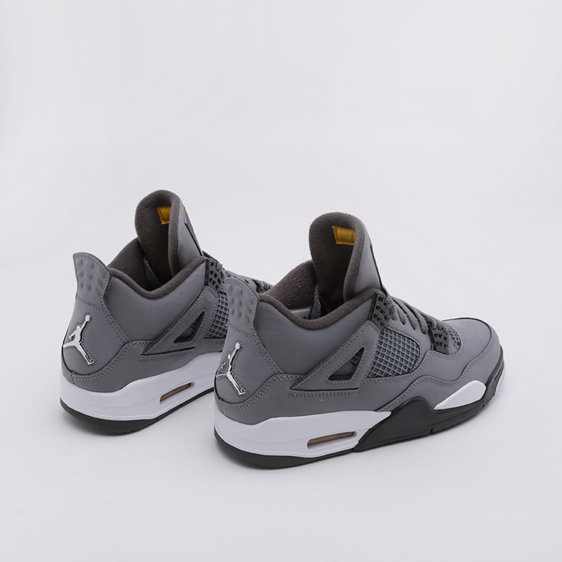 мужские серые кроссовки Jordan 4 Retro 308497-007 - цена, описание, фото 3