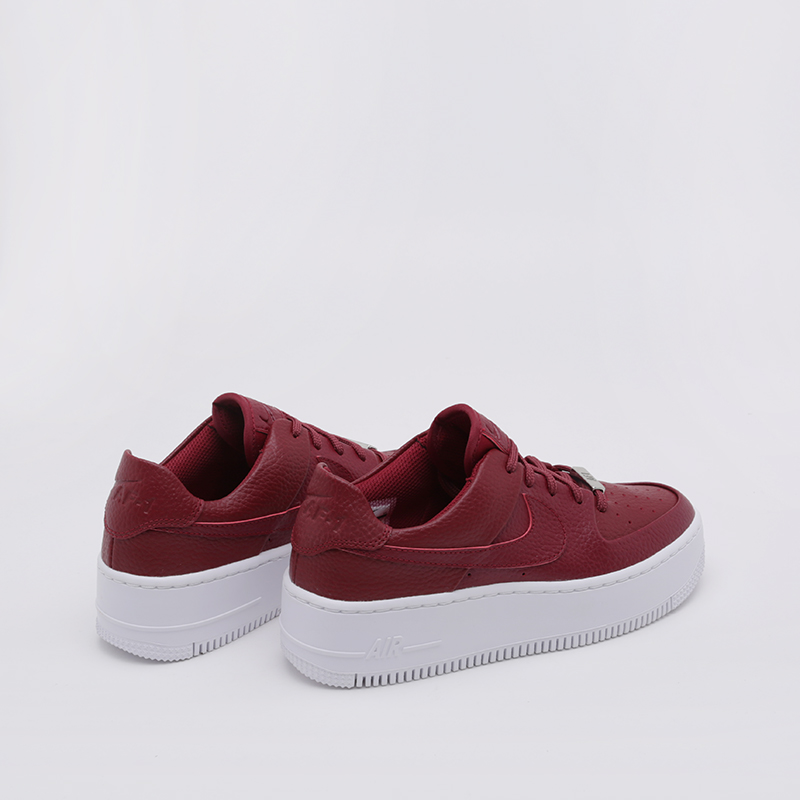 женские красные кроссовки Nike WMNS Air Force 1 Sage Low AR5339-602 - цена, описание, фото 2