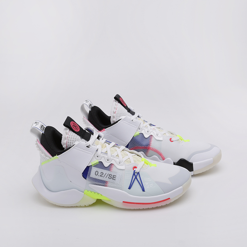 мужские белые баскетбольные кроссовки Jordan Why Not Zero.2 SE AQ3562-100 - цена, описание, фото 1