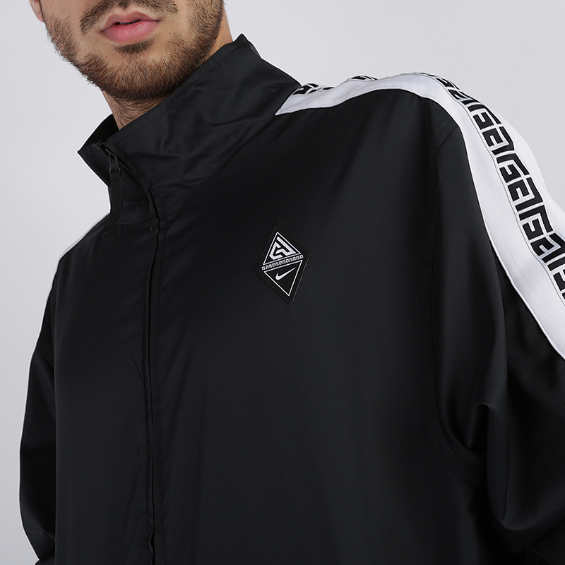 мужская черная куртка Nike Giannis Freak Track Jacket CD9550-010 - цена, описание, фото 3