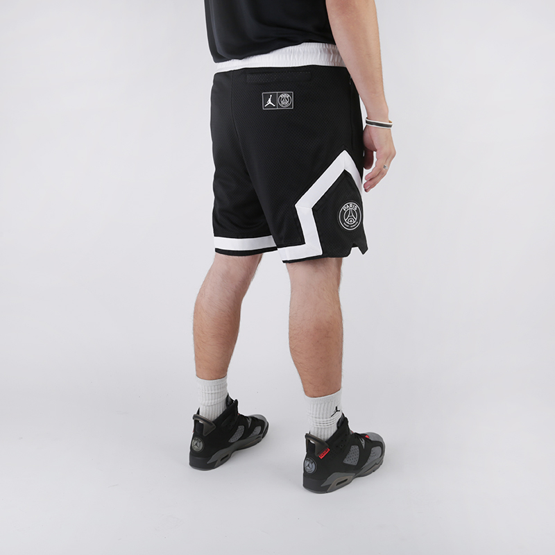 мужские черные шорты Jordan PSG Diamond Short BQ8376-010 - цена, описание, фото 2