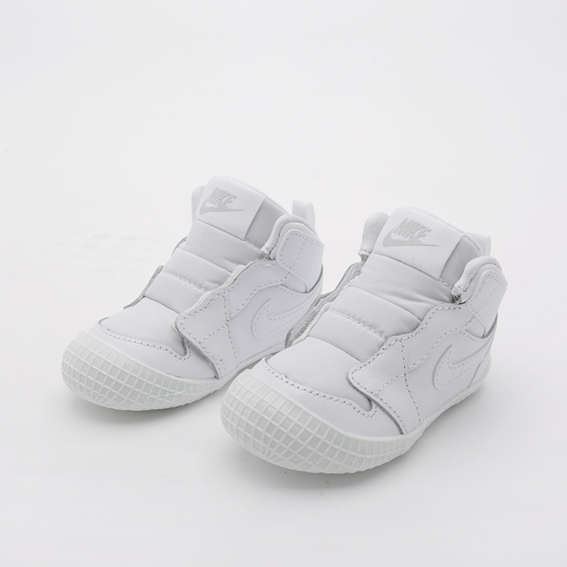 детские белые кроссовки Jordan 1 Crib Bootie AT3745-100 - цена, описание, фото 2