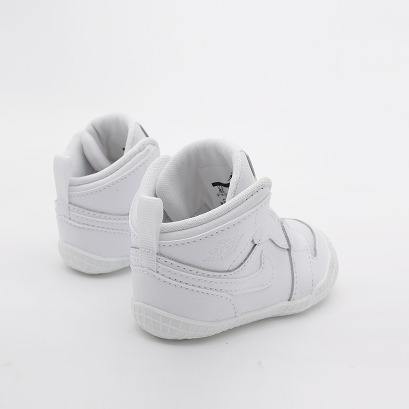 детские белые кроссовки Jordan 1 Crib Bootie AT3745-100 - цена, описание, фото 4