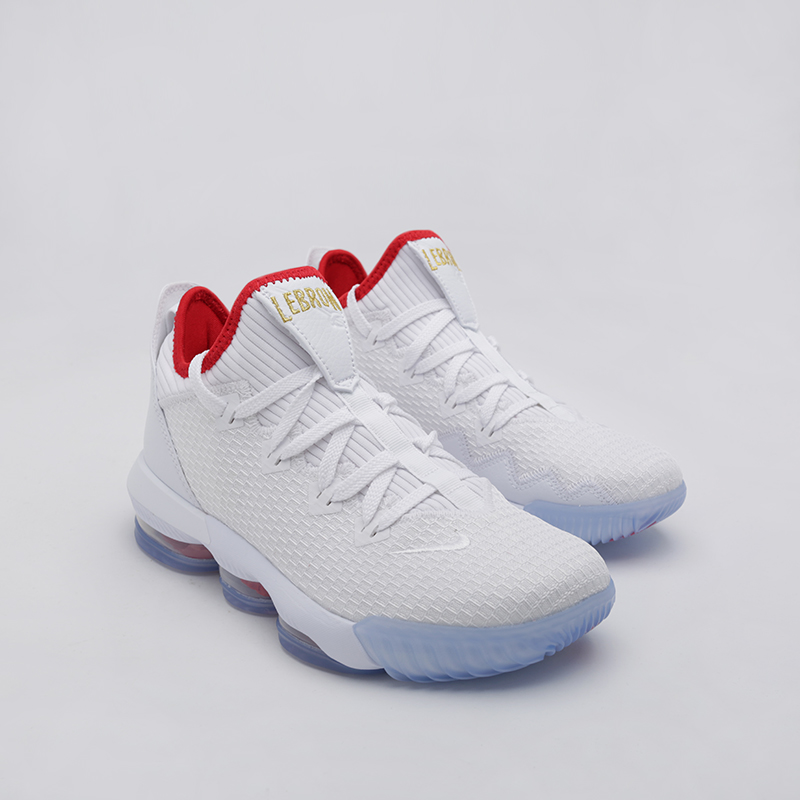 мужские белые баскетбольные кроссовки Nike Lebron XVI Low CI2668-100 - цена, описание, фото 2
