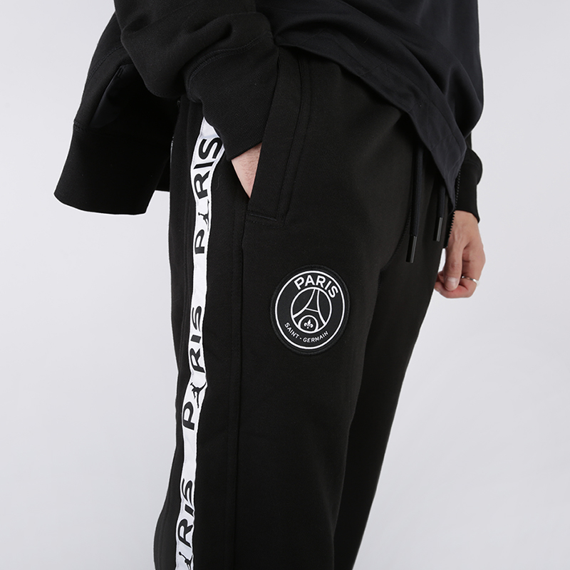 мужские черные брюки Jordan PSG Fleece Pant BQ8348-010 - цена, описание, фото 5