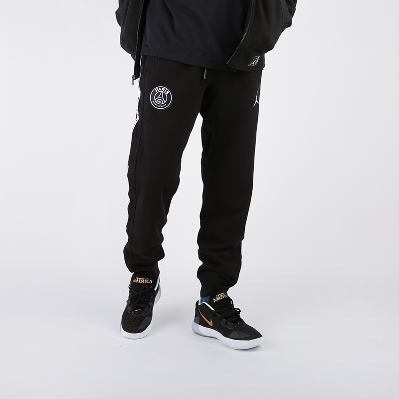 мужские черные брюки Jordan PSG Fleece Pant BQ8348-010 - цена, описание, фото 1